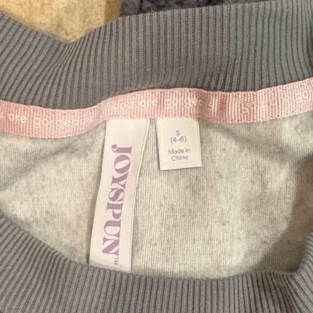 Women's Gray Pajama Set with Pink Peace Design - Picture 2 of 2